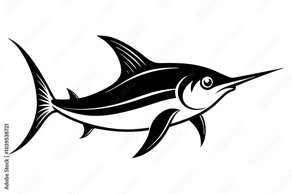 Creative Cute Fish line art vector design with a white background Creative Cute Fish line art vector design with a white background