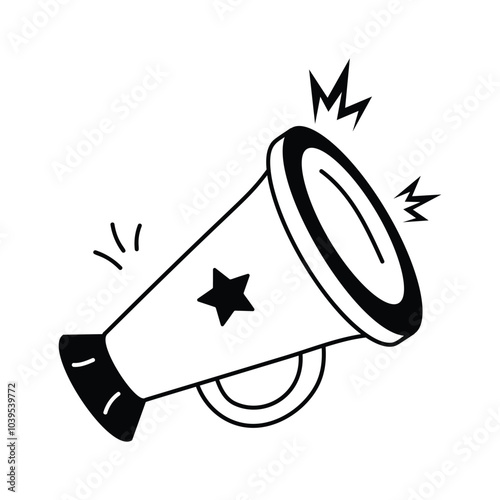 Megaphone for cheering or making announcements during sports events