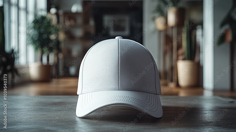 High-Quality Mockup of a Blank Cap Isolated on a White Background for Branding and Marketing Purposes