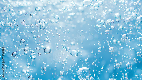 Water droplets and bubbles