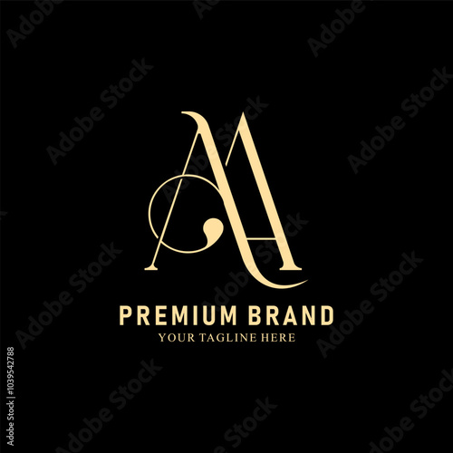 Obraz na płótnie Modern Creative AA Logo Design. icon initial Based Monogram and Letters in Luxury vector w salonie