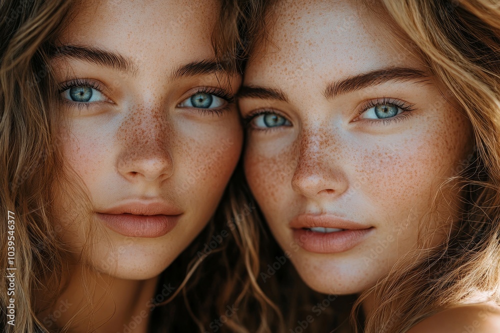 Attractive women with flawless skin, Generative AI Attractive women with flawless skin, Generative AI
