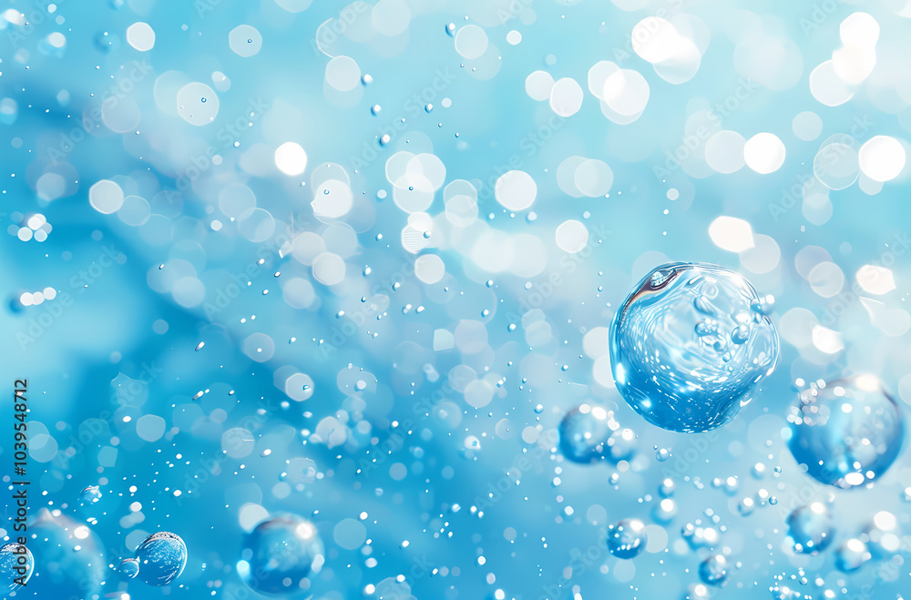 Water droplets and bubbles Water droplets and bubbles