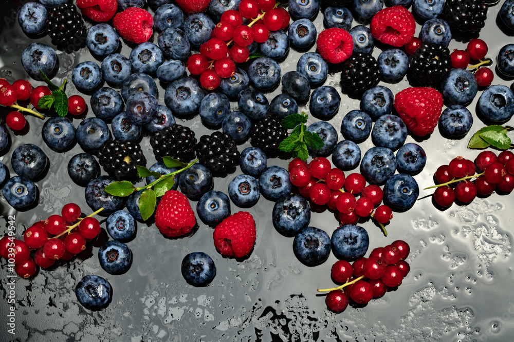 Berries background. Summer berries background. Blueberry, raspberry red currant and blackberry mix. Berry background. Fresh berry mix. Berries for berry background. Berries background. Summer berries background. Blueberry, raspberry red currant and blackberry mix. Berry background. Fresh berry mix. Berries for berry background.