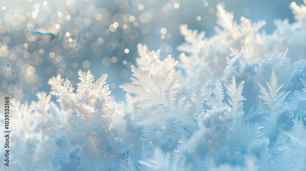 Frost Crystals Forming in Macroscopic Detail Frost Crystals Forming in Macroscopic Detail