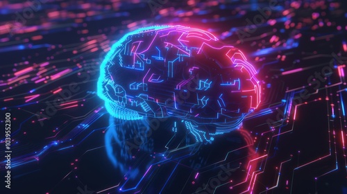 Digital Brain on Circuit Board