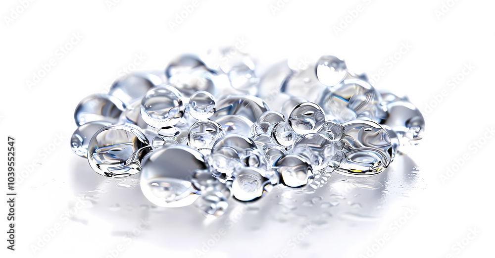 Water droplets and bubbles Water droplets and bubbles