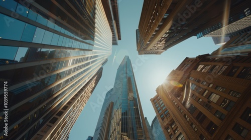 Skyscrapers Reaching for the Sunlight