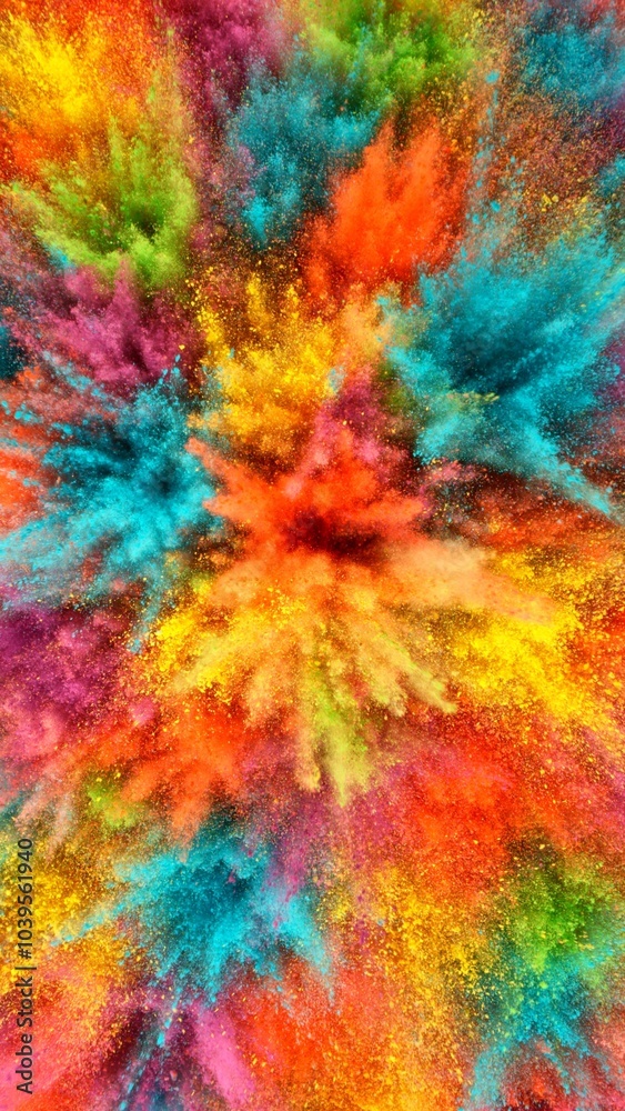 Colored powder explosion. Abstract closeup dust. Colored powder explosion. Abstract closeup dust.