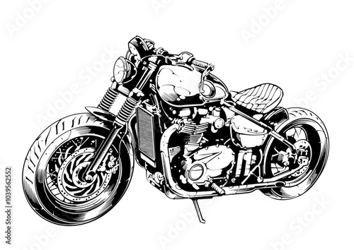 motorcycle on black bobber bonneville triumph