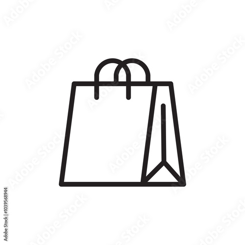 Food packaging icon Flat line illustration