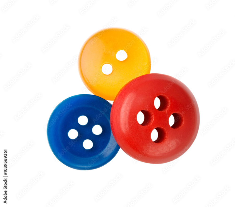 Buttons isolated on the white background Buttons isolated on the white background