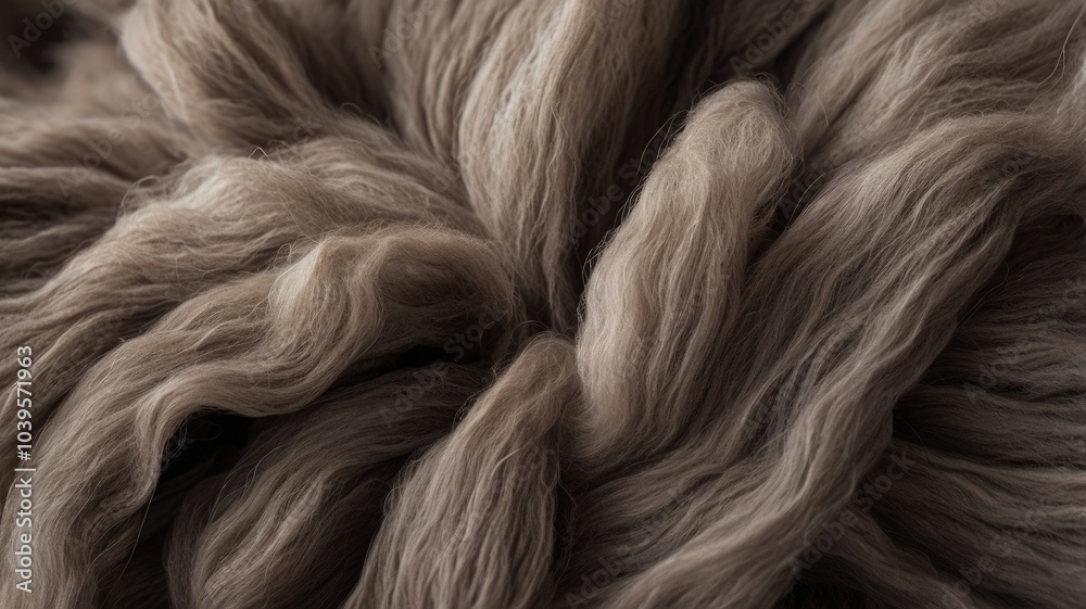 Fototapeta premium Black Soft fluffy wool texture background