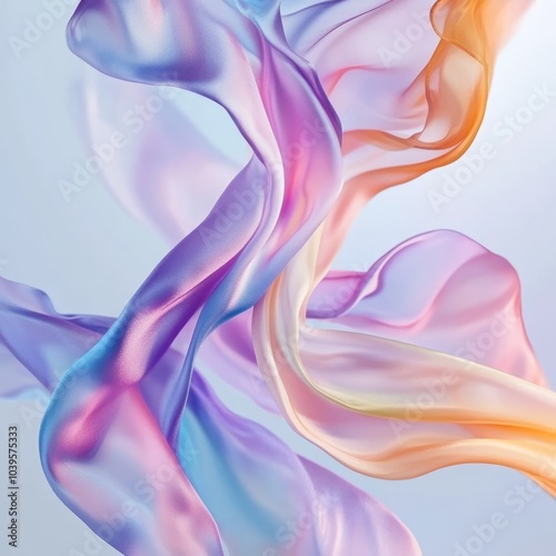 Luxury background abstraction fabric. 3d illustration, 3d rendering, background, rainbow color, canvas