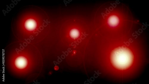 Lens flare animation (red)