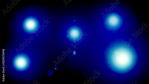 Lens flare animation (blue)
