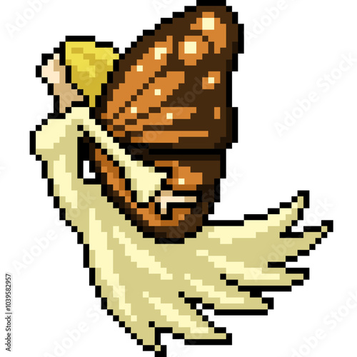 pixel art of woman buterfly fairy