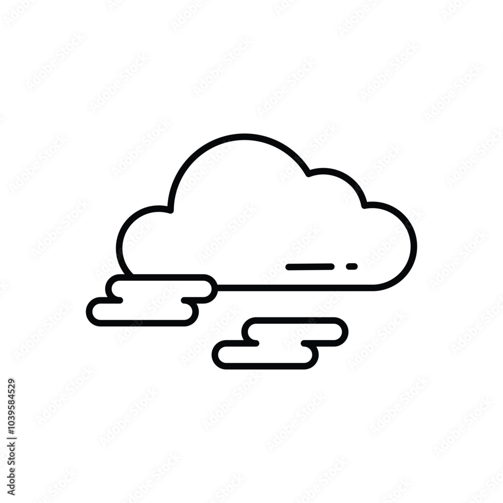 Fog vector icon stock illustration Fog vector icon stock illustration