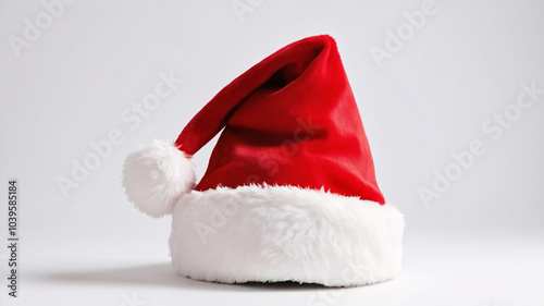 Santa Claus hat isolated on white background