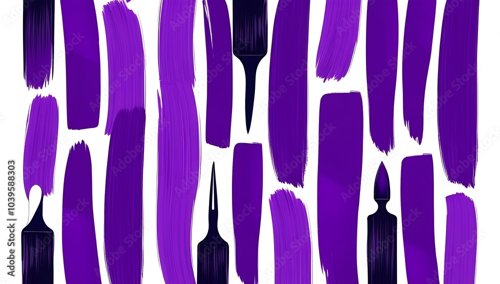 Vivid Realistic Purple Paint Brush Strokes on Canvas – Abstract Artistic Textured Background, Bold Streaks of Purple Pigment with Textural Detail, Perfect for Creative Art, Design, or Decor Projects Vivid Realistic Purple Paint Brush Strokes on Canvas – Abstract Artistic Textured Background, Bold Streaks of Purple Pigment with Textural Detail, Perfect for Creative Art, Design, or Decor Projects