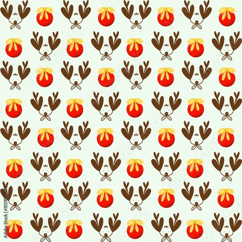 Obraz na płótnie Christmas seamless pattern on background. w salonie