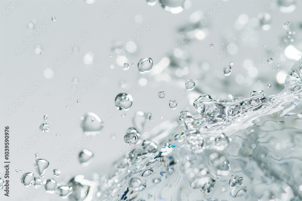 Water Droplets Splashing