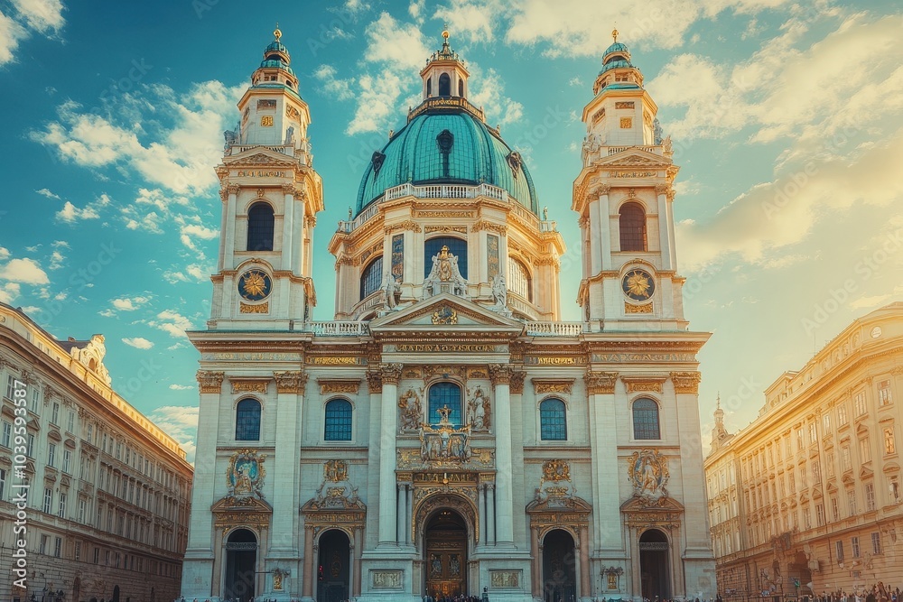 Ancient Building. Three-Dimensional Gothic Architecture Castle. Beautiful simple AI generated image Ancient Building. Three-Dimensional Gothic Architecture Castle. Beautiful simple AI generated image