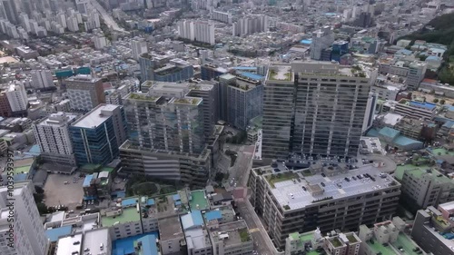 industrial complex in Bucheon City that was taken with an aerial shot photo