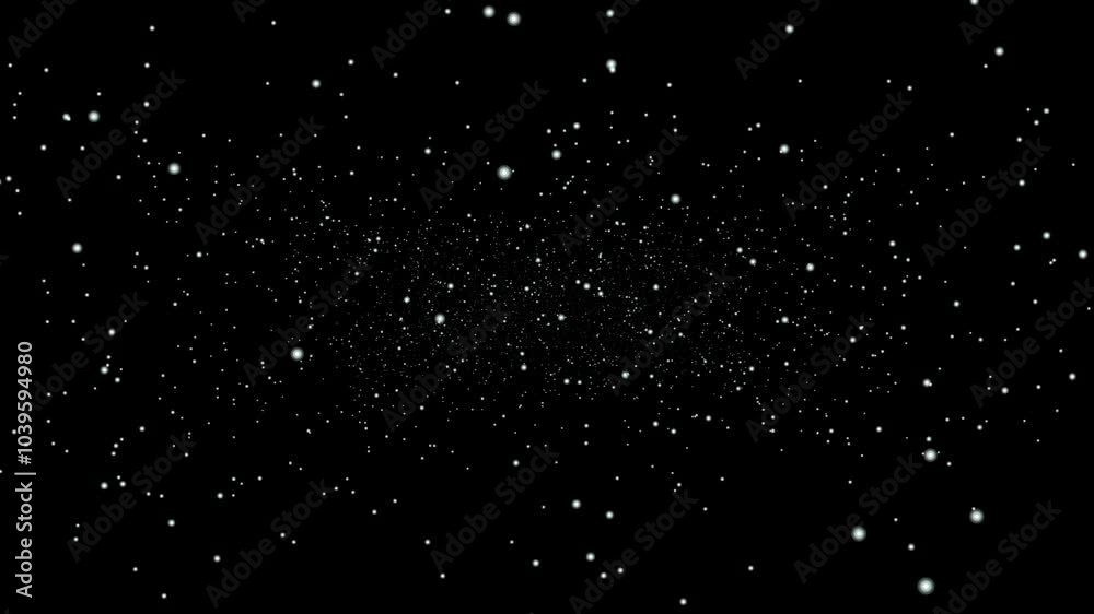 Bright stars on a dark background, simulating deep space