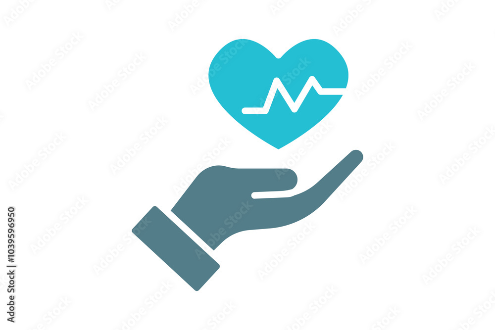 Health icon. solid icon style. icon related to medical. health elements vector illustration Health icon. solid icon style. icon related to medical. health elements vector illustration
