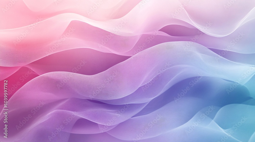 Fototapeta premium Abstract background with soft, flowing, pastel-colored fabric.