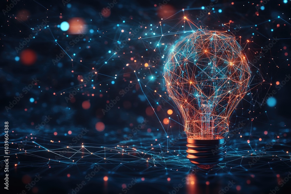 custom made wallpaper toronto digitalLight bulb symbolizing inspiration, creativity, and innovative