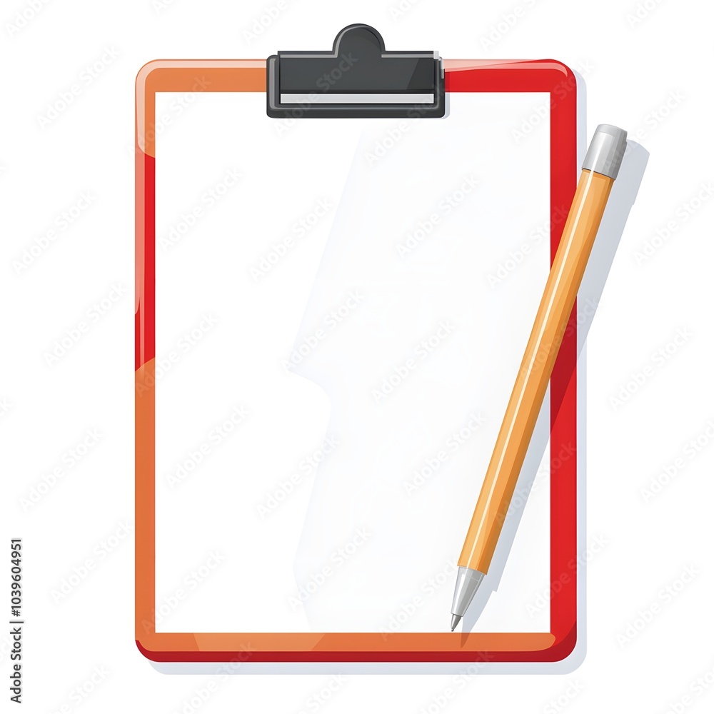 Clipboard with Pen Blank Paper To Do List Note Pad Office Supplies Clipboard with Pen Blank Paper To Do List Note Pad Office Supplies