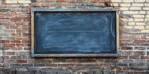 A chalkboard painted on a brick wall. ID_fd43b366-c6f1-4b47-9337-1495c5158743 --ar 2:1 --v 6.1 Job ID: 4a22aca5-1732-4765-8b27-010f25925bfa