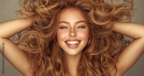 Elegant Blonde Woman with Stylish Hair