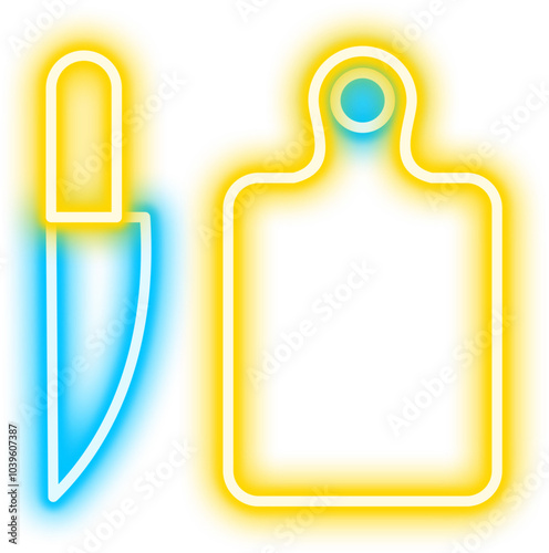 Neon Barbeque Equipment