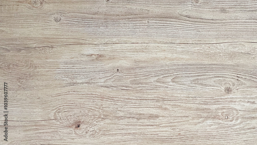 Obraz premium 明るい木目の背景テクスチャ(横長） Light wood grain background texture (horizontal)