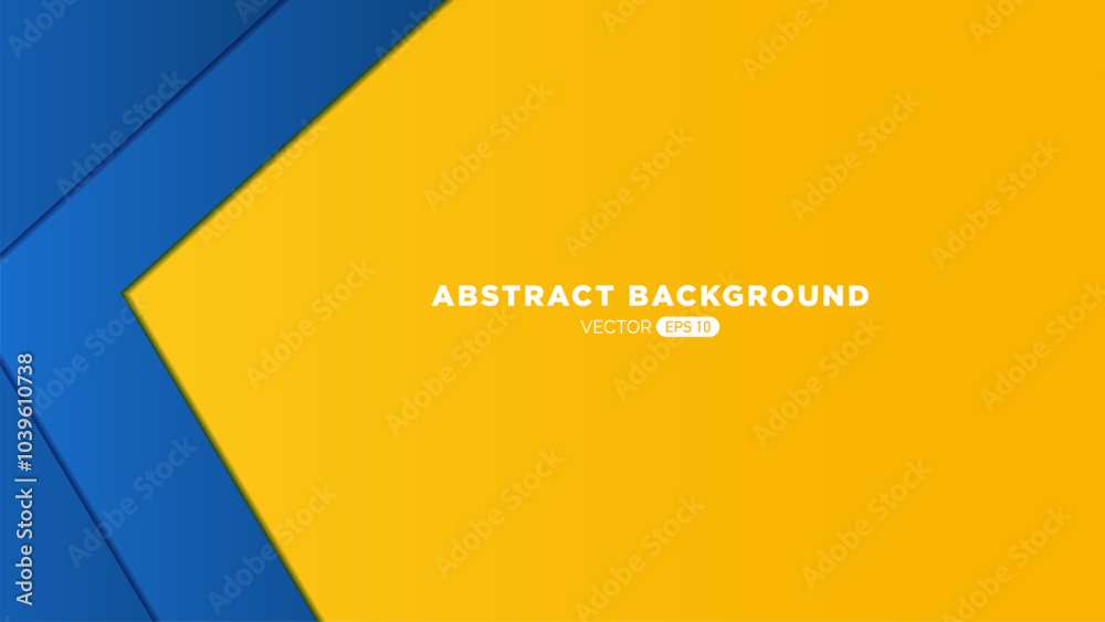 Modern Abstract Blue and Yellow Background Modern Abstract Blue and Yellow Background