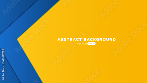 Modern Abstract Blue and Yellow Background