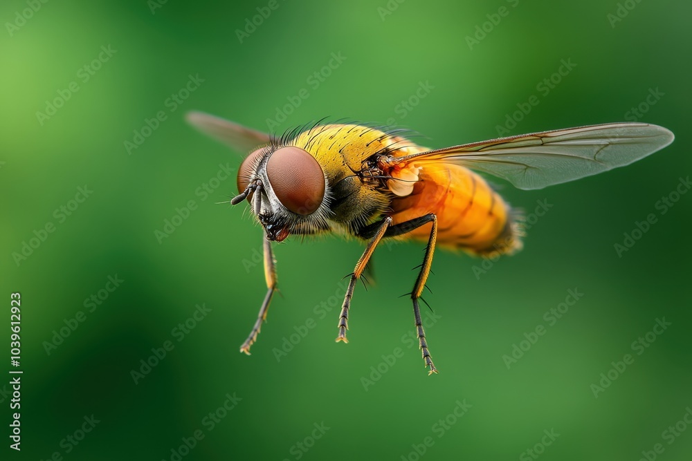 Horsefly Insect Close-up, Potential usecase for images of insects, entomology, and wildlife Generative AI. Beautiful simple AI generated image