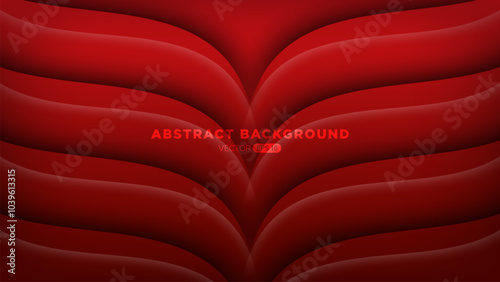 Modern Abstract Red Wave Background