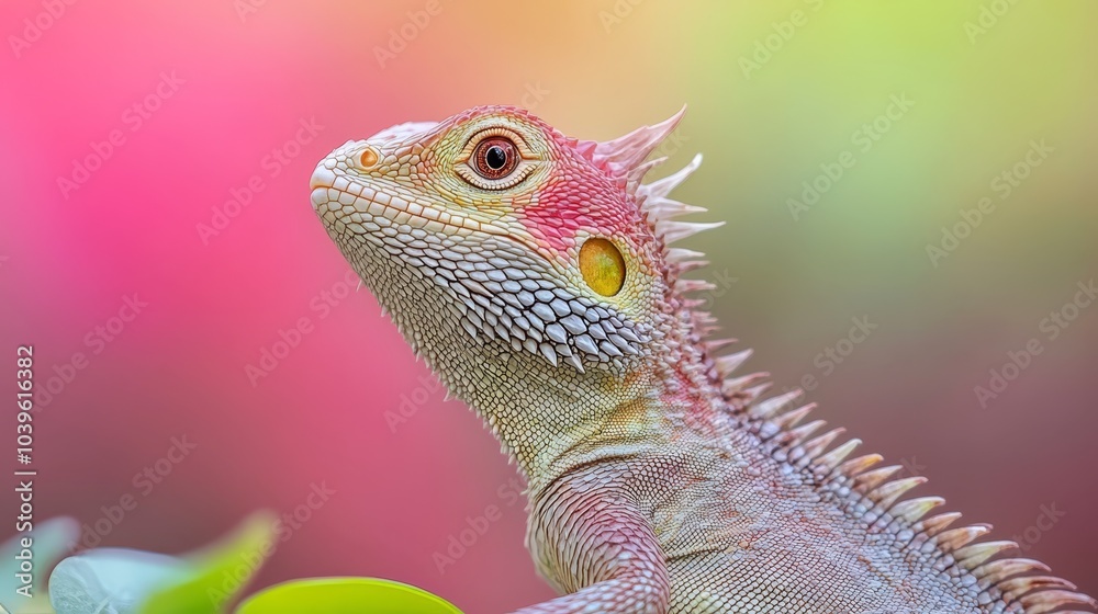 Fototapeta premium pink, yellow, and green