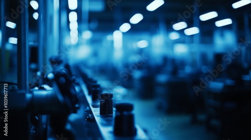 Wallpaper Mural Automation in Car Manufacturing Plant with High Contrast Torontodigital.ca