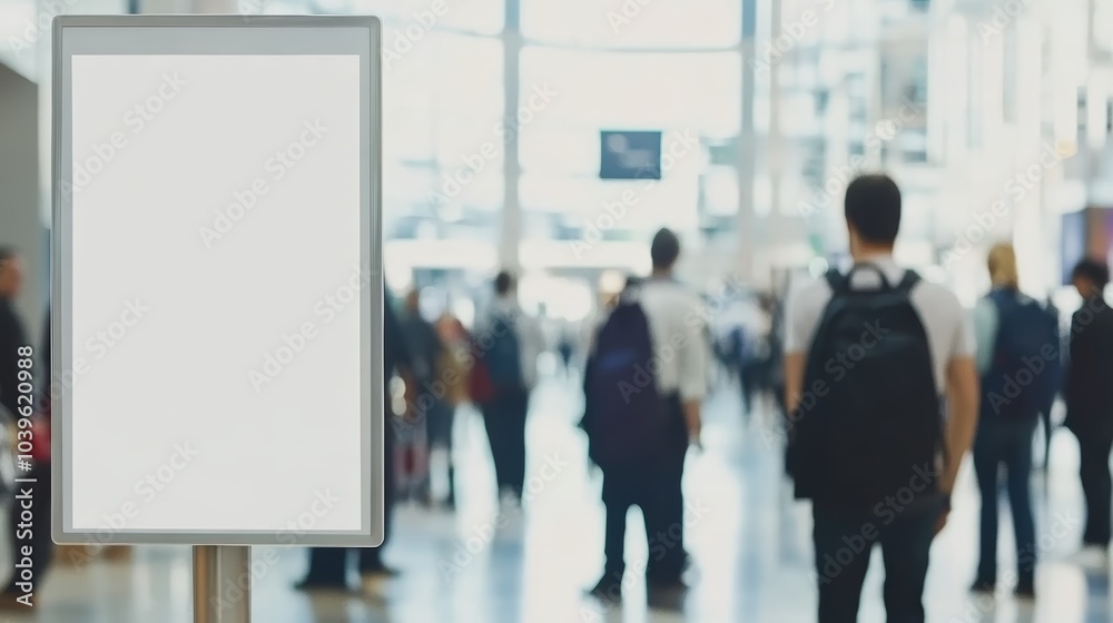 Navigating the journey, travelers and signage in a busy airport terminal Navigating the journey, travelers and signage in a busy airport terminal