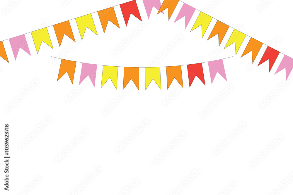 Fototapeta premium Party flag icon