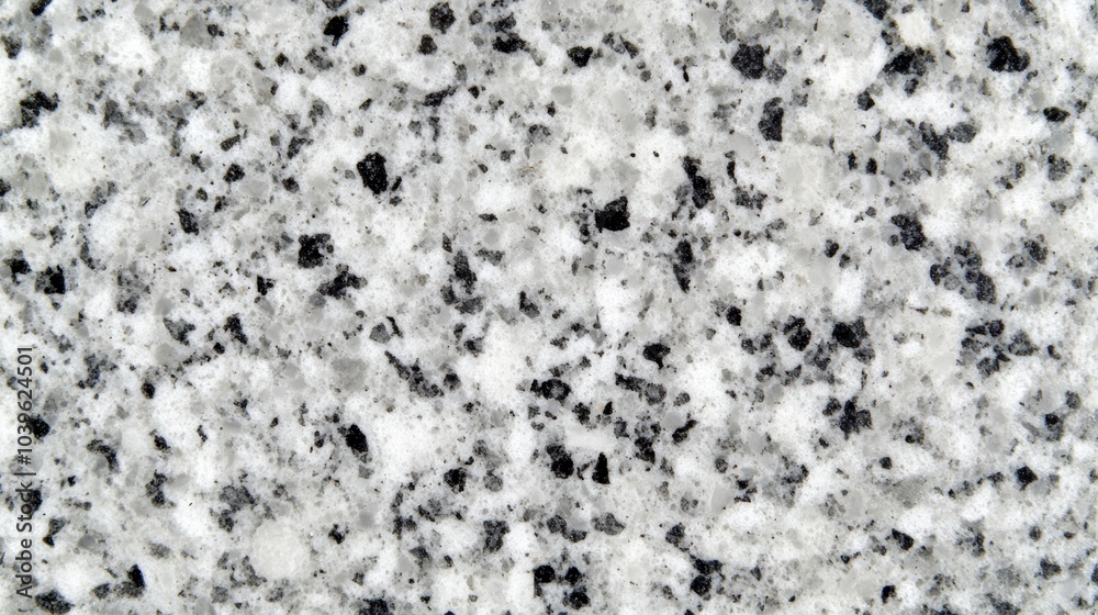 Elegant black and white granite countertop, a timeless statement in kitchen design
