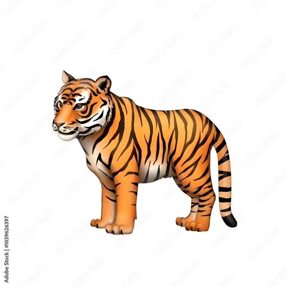 Obraz premium Tiger Emoji 
