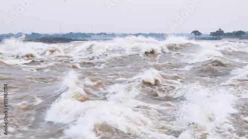 Rapids of the Congo River near Brazzaville. Democratic republic Congo.