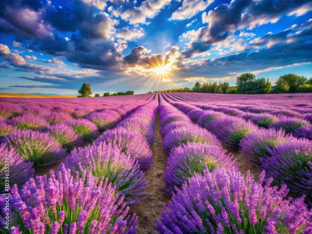 Naklejka premium In a World Full of Vibrant Colors, the Bright Blue Stands Out Among Nature's Palette of Hues