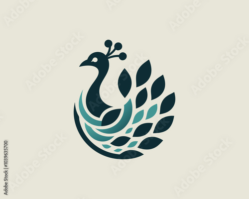 Wallpaper Mural Colorful Peacock bird logo icon design vector illustration
 Torontodigital.ca